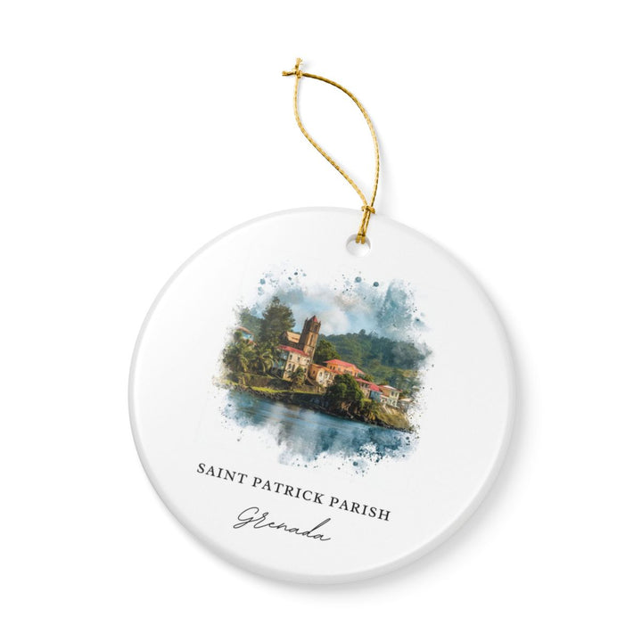 Saint Patrick Parish Grenada Ornament: Unique Saint Patrick Parish Grenada Souvenir, Saint Patrick Parish Grenada Xmas Decor