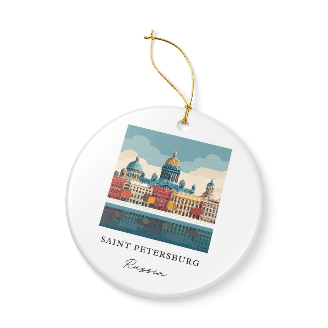 Saint Petersburg Russia Ornament: Unique Saint Petersburg Souvenir, Saint Petersburg Russia Xmas Decor, and Authentic Saint Petersburg Gift