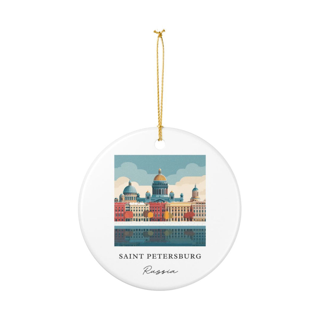Saint Petersburg Russia Ornament: Unique Saint Petersburg Souvenir, Saint Petersburg Russia Xmas Decor, and Authentic Saint Petersburg Gift