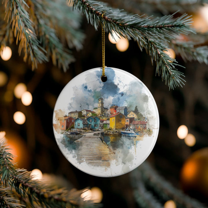 Saint Pierre and Miquelon Ornament | Christmas Travel Souvenir Gift