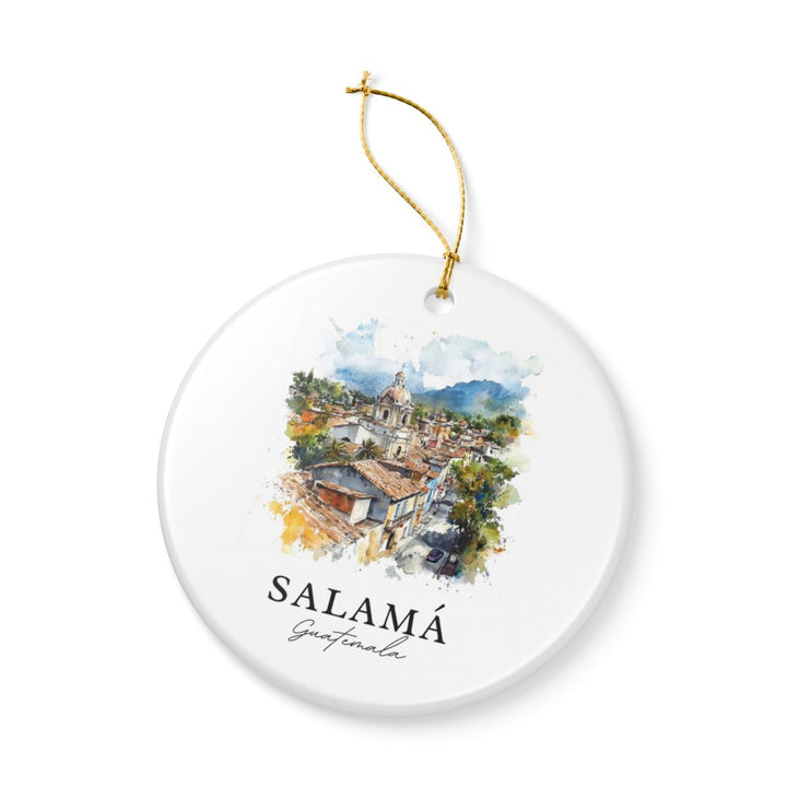 Salamá Guatemala Ornament: Unique Salamá Guatemala Souvenir, Salamá Guatemala Xmas Decor, and Authentic Salamá Guatemala Gift