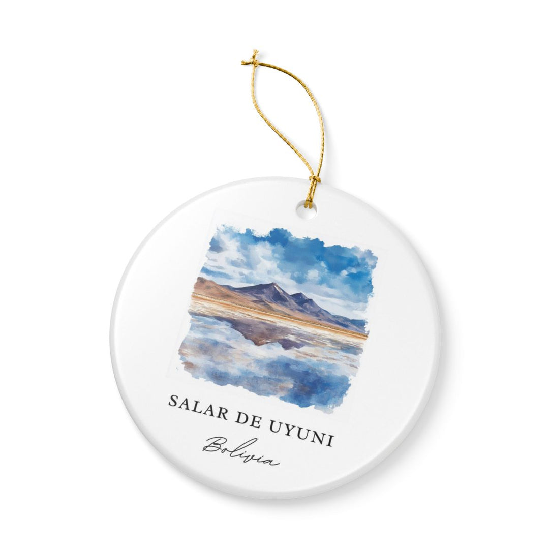 Salar de Uyuni Bolivia Ornament: Unique Salar de Uyuni Souvenir, Salar de Uyuni Bolivia Xmas Decor, and Authentic Salar de Uyuni Gift