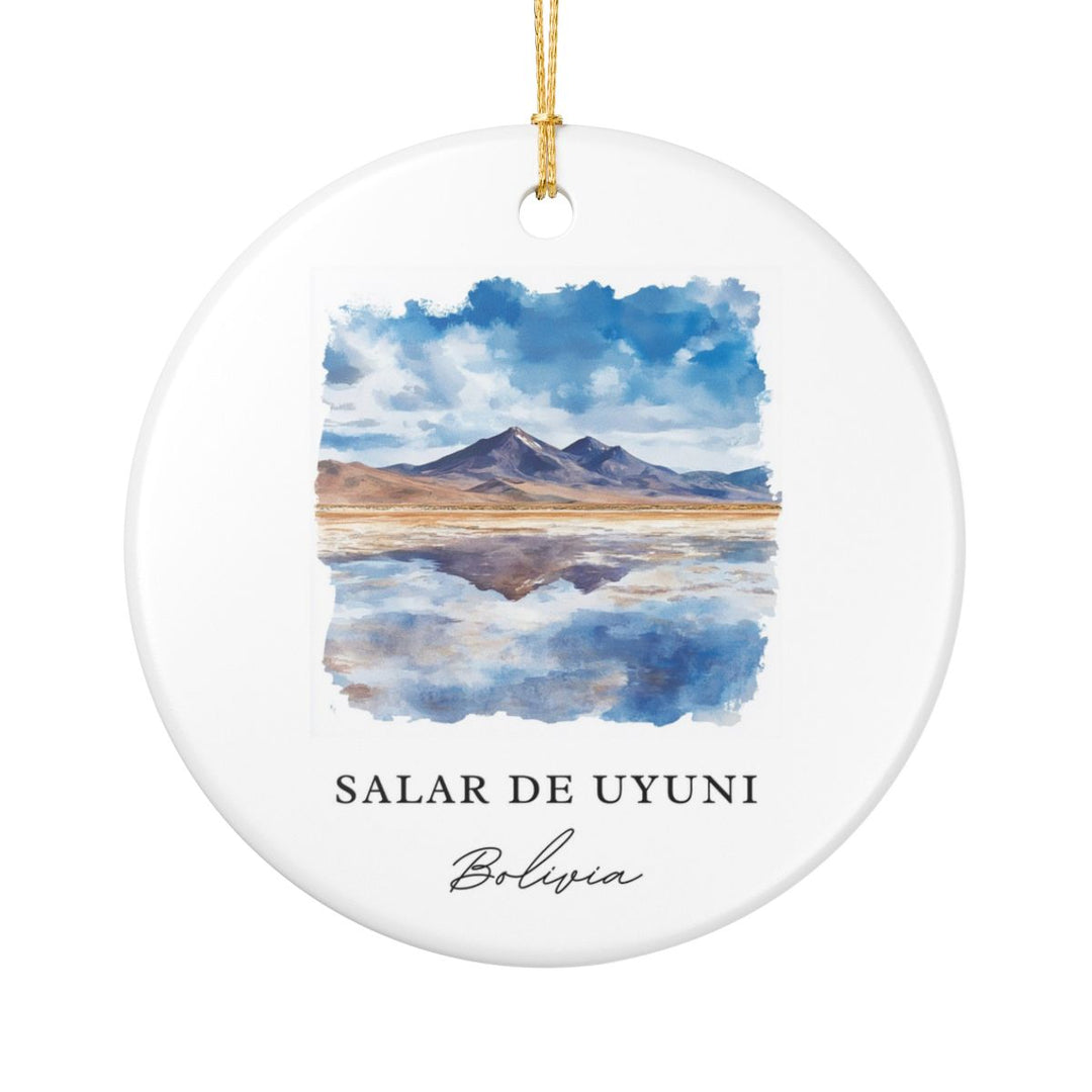 Salar de Uyuni Bolivia Ornament: Unique Salar de Uyuni Souvenir, Salar de Uyuni Bolivia Xmas Decor, and Authentic Salar de Uyuni Gift