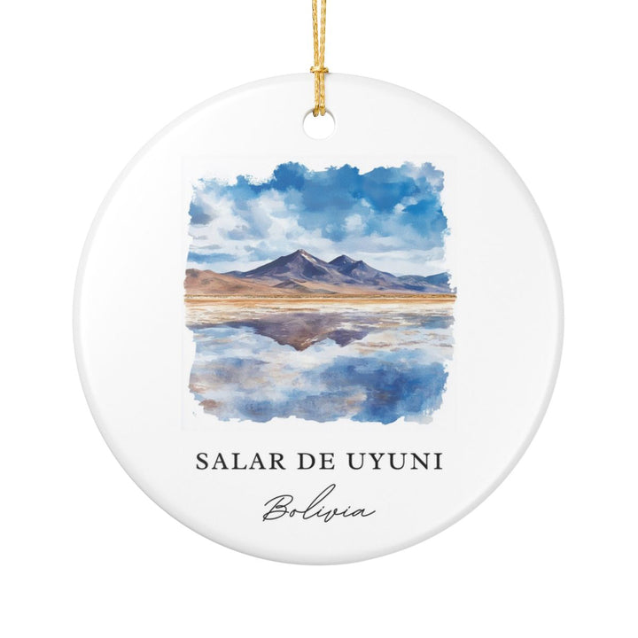 Salar de Uyuni Bolivia Ornament: Unique Salar de Uyuni Souvenir, Salar de Uyuni Bolivia Xmas Decor, and Authentic Salar de Uyuni Gift