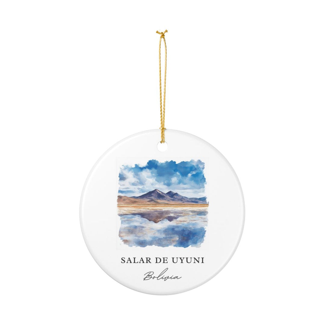 Salar de Uyuni Bolivia Ornament: Unique Salar de Uyuni Souvenir, Salar de Uyuni Bolivia Xmas Decor, and Authentic Salar de Uyuni Gift