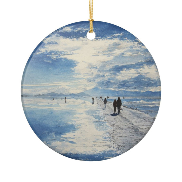 Salar de Uyuni Bolivia Ornament: Unique Salar de Uyuni Souvenir, Salar de Uyuni Bolivia Xmas Decor, and Authentic Salar de Uyuni Gift