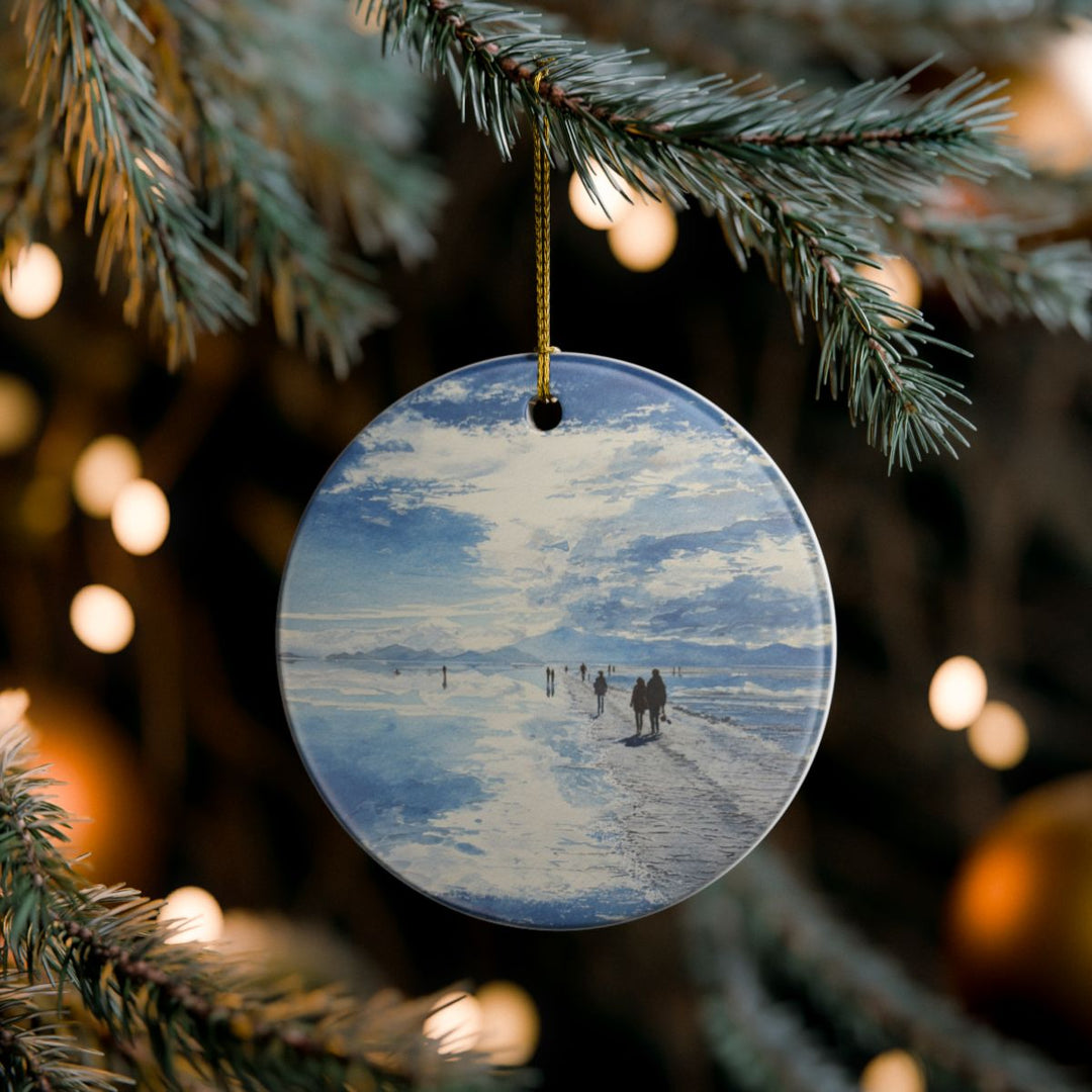 Salar de Uyuni Bolivia Ornament: Unique Salar de Uyuni Souvenir, Salar de Uyuni Bolivia Xmas Decor, and Authentic Salar de Uyuni Gift