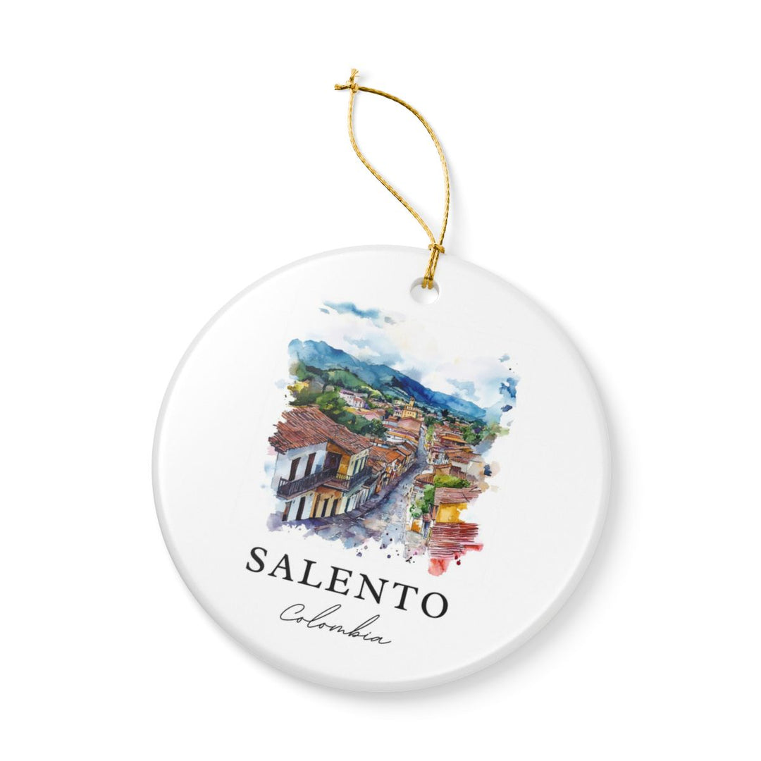 Salento Colombia Ornament: Unique Salento Souvenir, Salento Colombia Xmas Decor, and Authentic Salento Gift