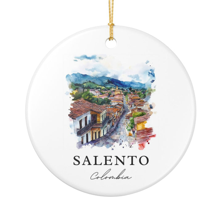 Salento Colombia Ornament: Unique Salento Souvenir, Salento Colombia Xmas Decor, and Authentic Salento Gift