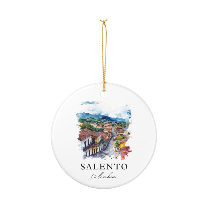 Salento Colombia Ornament: Unique Salento Souvenir, Salento Colombia Xmas Decor, and Authentic Salento Gift