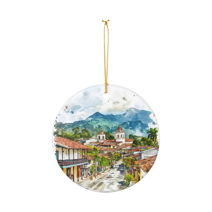 Salento Colombia Ornament: Unique Salento Souvenir, Salento Colombia Xmas Decor, and Authentic Salento Gift