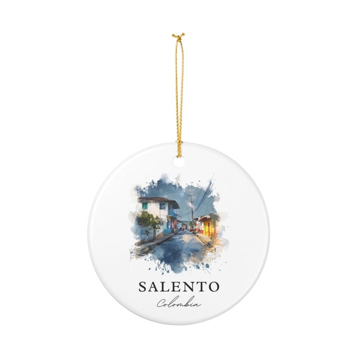 Salento Colombia Ornament: Unique Salento Souvenir, Salento Colombia Xmas Decor, and Authentic Salento Gift