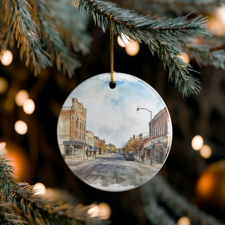 Salina Kansas USA Ornament: Unique Salina Souvenir, Salina Kansas Xmas Decor, and Authentic Salina Gift