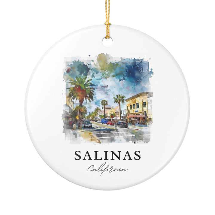 Salinas California Ornament: Unique Salinas Souvenir, Salinas California Xmas Decor, and Authentic Salinas Gift