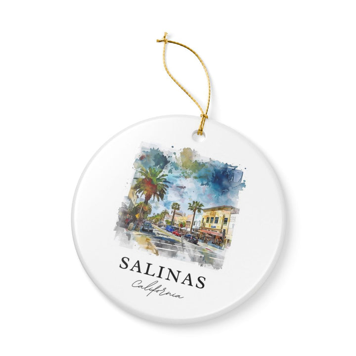 Salinas California Ornament: Unique Salinas Souvenir, Salinas California Xmas Decor, and Authentic Salinas Gift