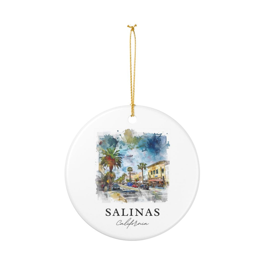 Salinas California Ornament: Unique Salinas Souvenir, Salinas California Xmas Decor, and Authentic Salinas Gift