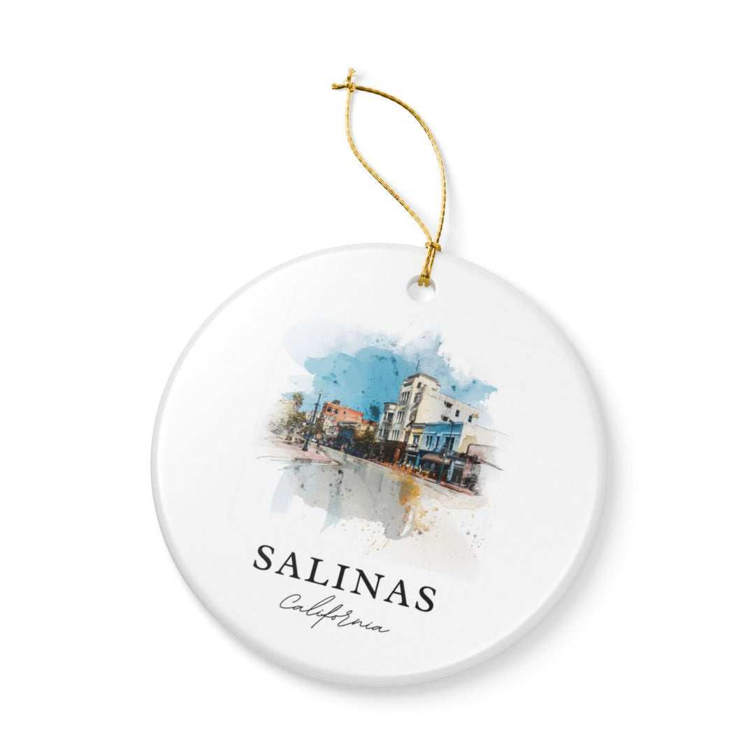 Salinas California Ornament: Unique Salinas Souvenir, Salinas California Xmas Decor, and Authentic Salinas Gift