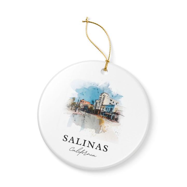 Salinas California Ornament: Unique Salinas Souvenir, Salinas California Xmas Decor, and Authentic Salinas Gift