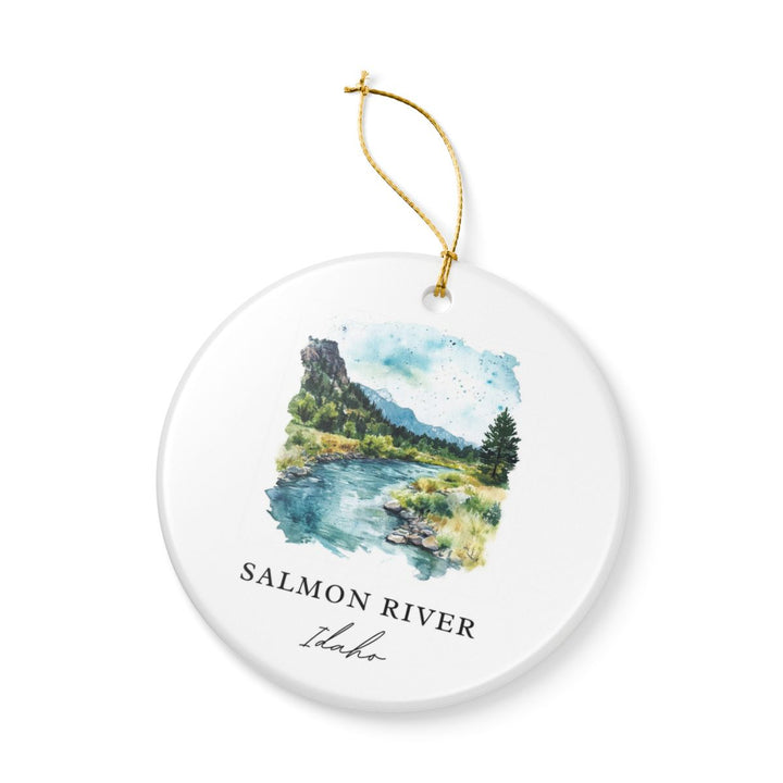 Salmon River Idaho Ornament: Unique Salmon River Souvenir, Salmon River Idaho Xmas Decor, and Authentic Salmon River Gift