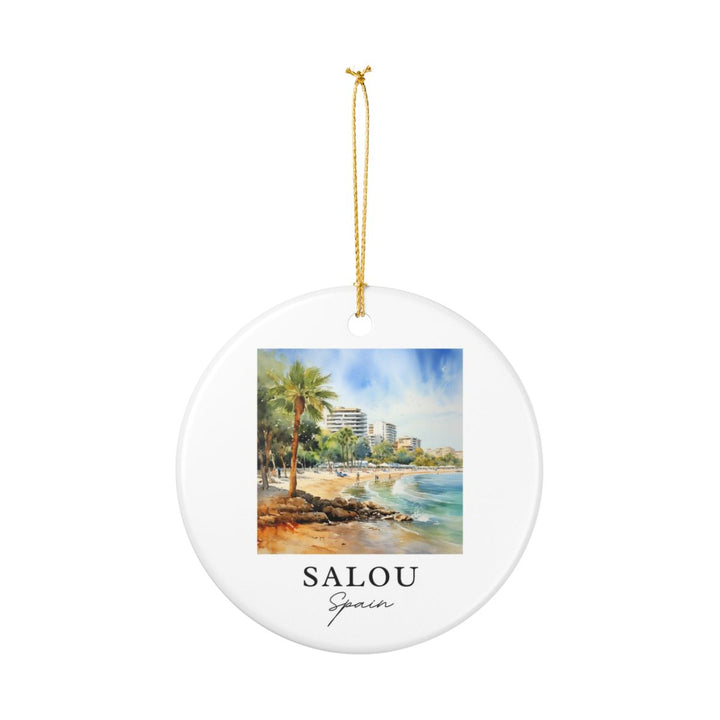 Salou Spain Ornament: Unique Salou Souvenir, Salou Spain Xmas Decor, and Authentic Salou Gift
