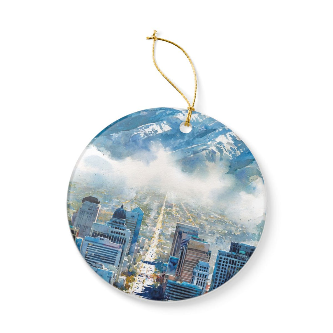 Salt Lake City Utah Ornament: Unique Salt Lake City Souvenir, Salt Lake City Utah Xmas Decor, and Authentic Salt Lake City Gift