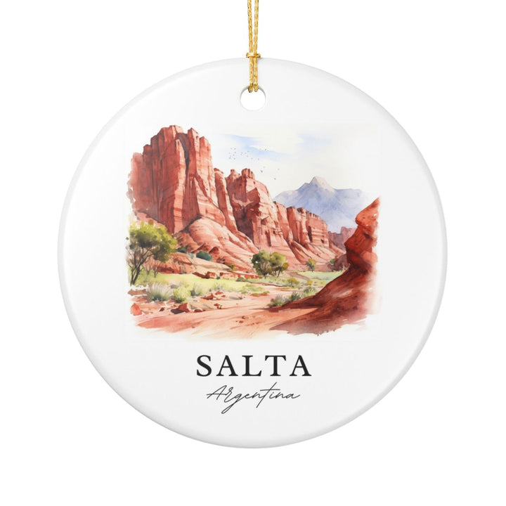 Salta Argentina Ornament: Unique Salta Argentina Souvenir, Salta Argentina Xmas Decor, and Authentic Salta Argentina Gift