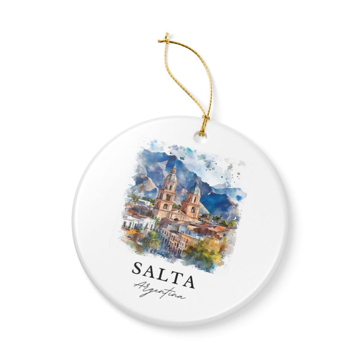 Salta Argentina Ornament: Unique Salta Argentina Souvenir, Salta Argentina Xmas Decor, and Authentic Salta Argentina Gift