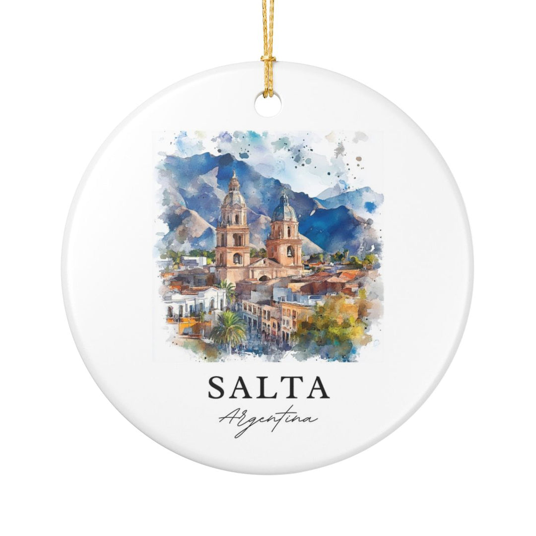 Salta Argentina Ornament: Unique Salta Argentina Souvenir, Salta Argentina Xmas Decor, and Authentic Salta Argentina Gift