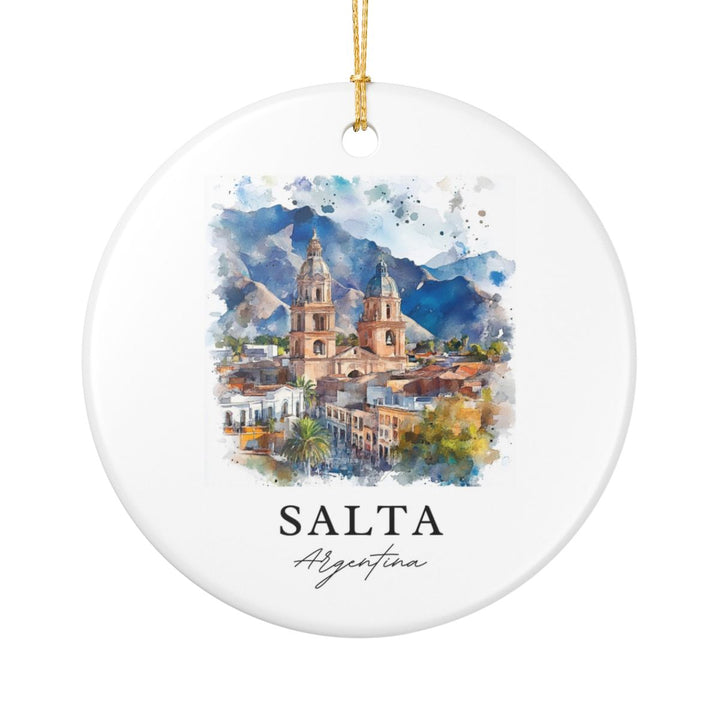 Salta Argentina Ornament: Unique Salta Argentina Souvenir, Salta Argentina Xmas Decor, and Authentic Salta Argentina Gift