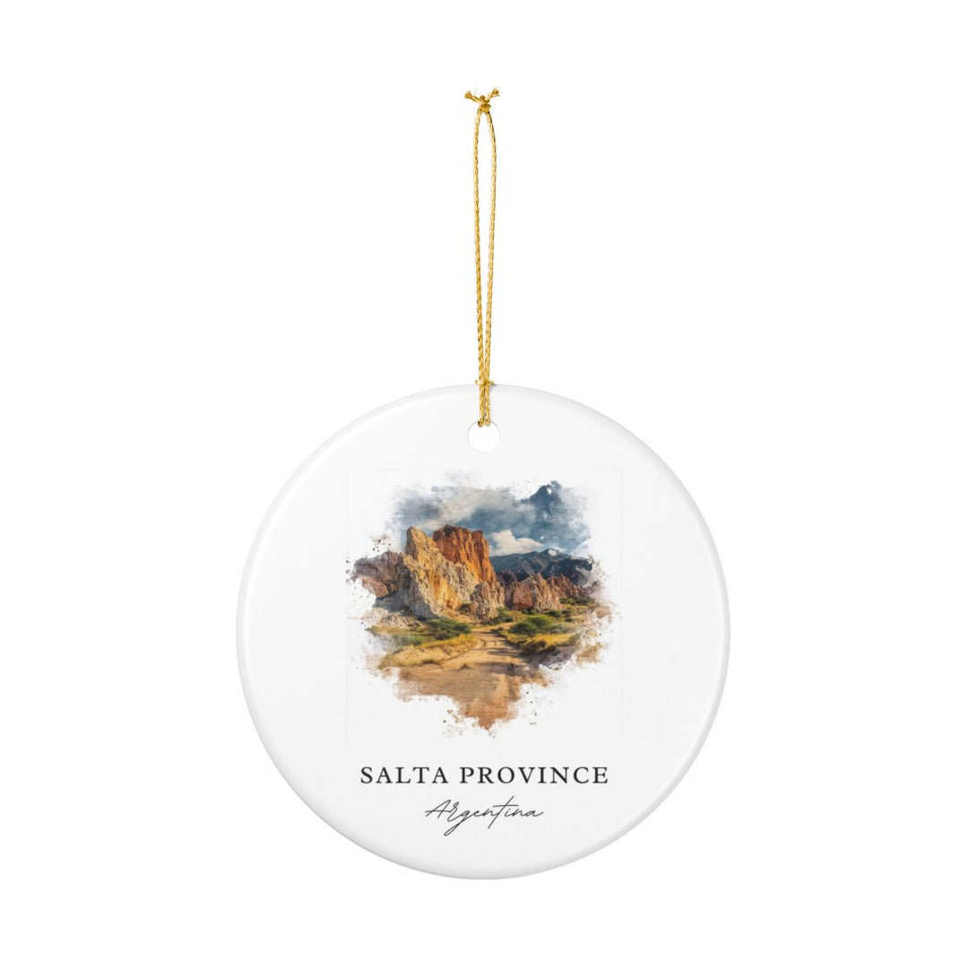 Salta Province Argentina Ornament: Unique Salta Province Souvenir, Salta Province Argentina Xmas Decor, and Authentic Salta Province Gift