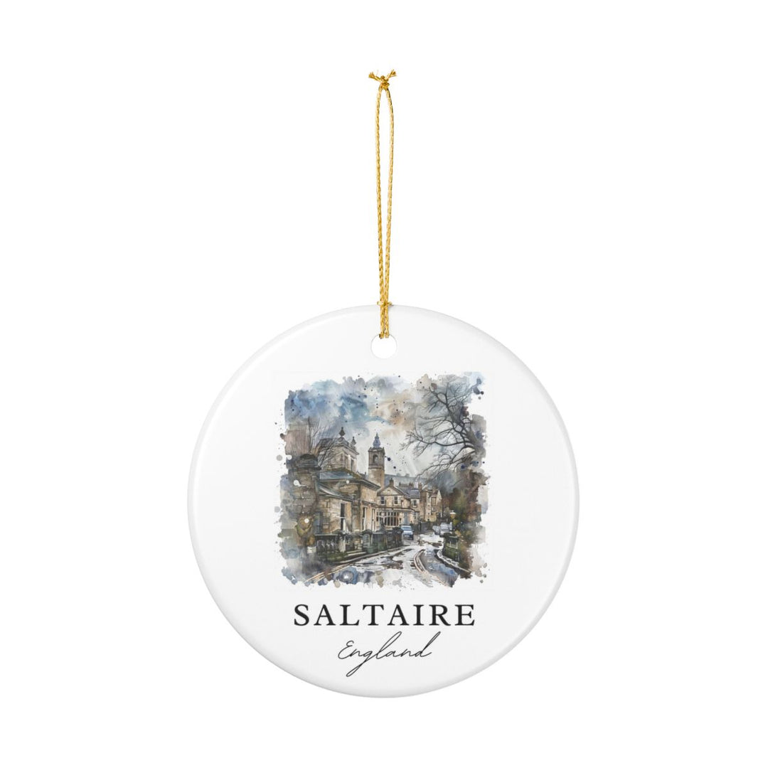 Saltaire England Ornament: Unique Saltaire Souvenir, Saltaire England Xmas Decor, and Authentic Saltaire Gift