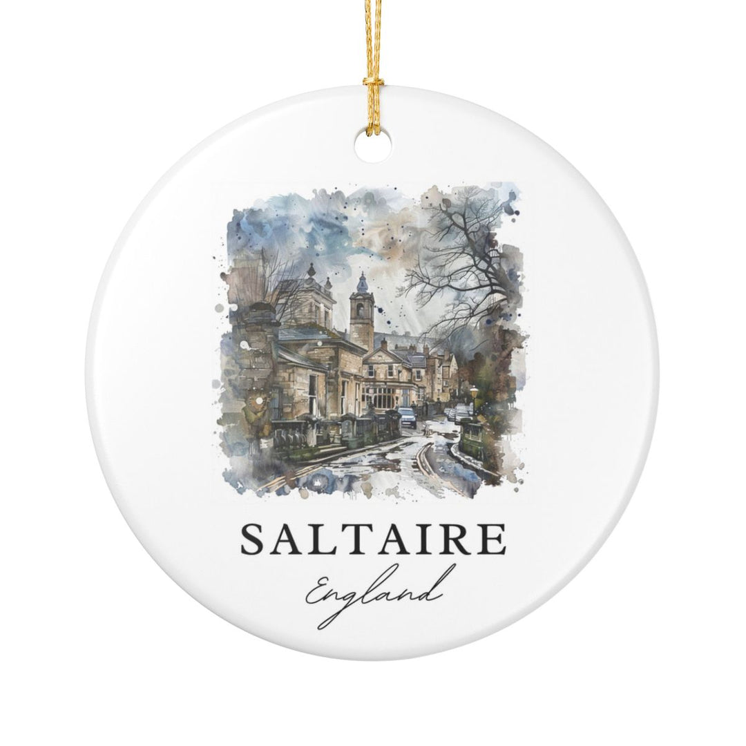 Saltaire England Ornament: Unique Saltaire Souvenir, Saltaire England Xmas Decor, and Authentic Saltaire Gift