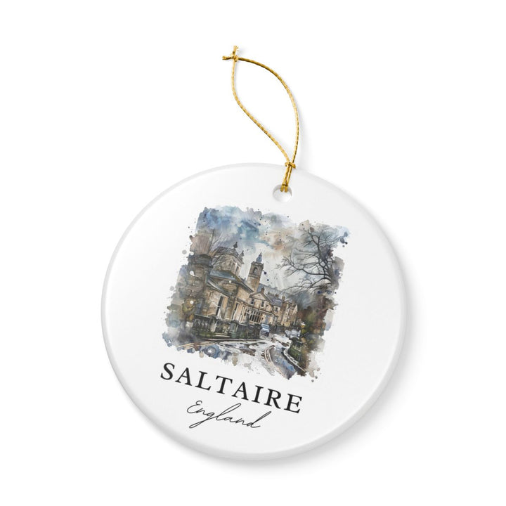 Saltaire England Ornament: Unique Saltaire Souvenir, Saltaire England Xmas Decor, and Authentic Saltaire Gift