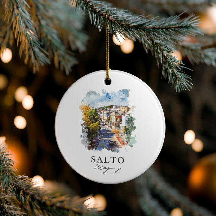 Salto Uruguay Ornament: Unique Salto Uruguay Souvenir, Salto Uruguay Xmas Decor, and Authentic Salto Uruguay Gift