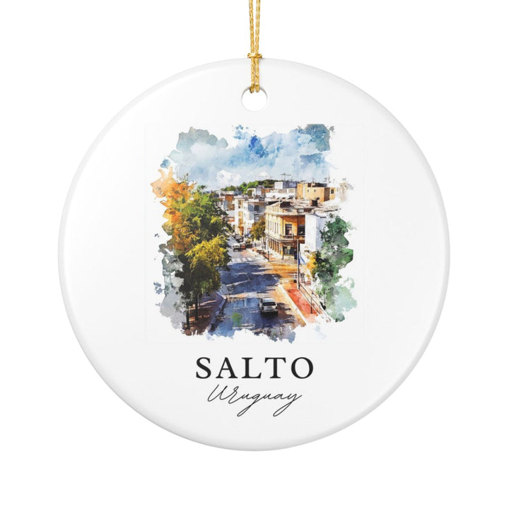 Salto Uruguay Ornament: Unique Salto Uruguay Souvenir, Salto Uruguay Xmas Decor, and Authentic Salto Uruguay Gift