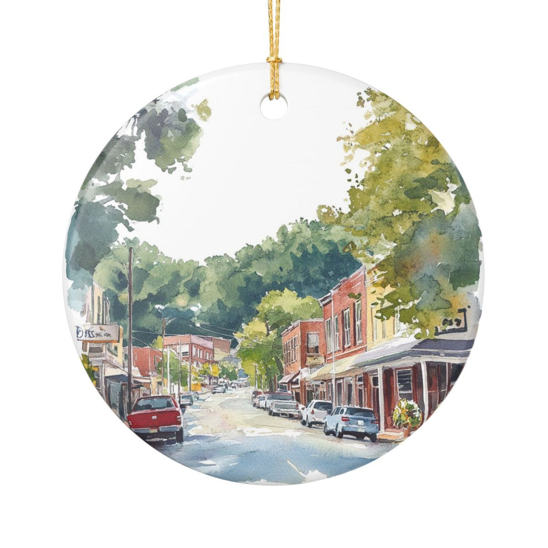 Saluda North Carolina USA Ornament: Unique Saluda Souvenir, Saluda North Carolina Xmas Decor, and Authentic Saluda Gift