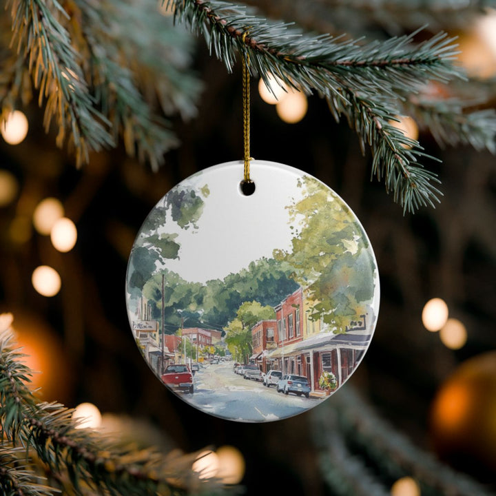 Saluda North Carolina USA Ornament: Unique Saluda Souvenir, Saluda North Carolina Xmas Decor, and Authentic Saluda Gift