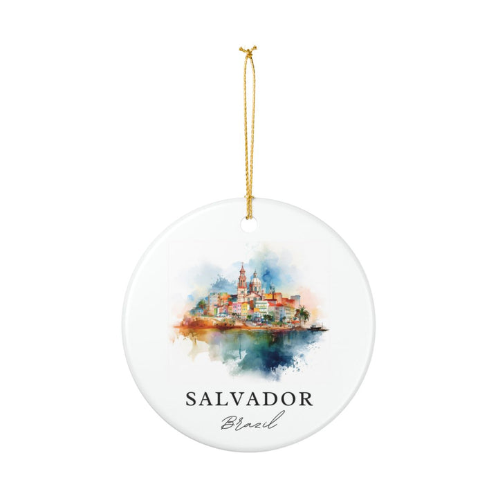 Salvador Brazil Ornament: Unique Salvador Souvenir, Salvador Brazil Xmas Decor, and Authentic Salvador Gift