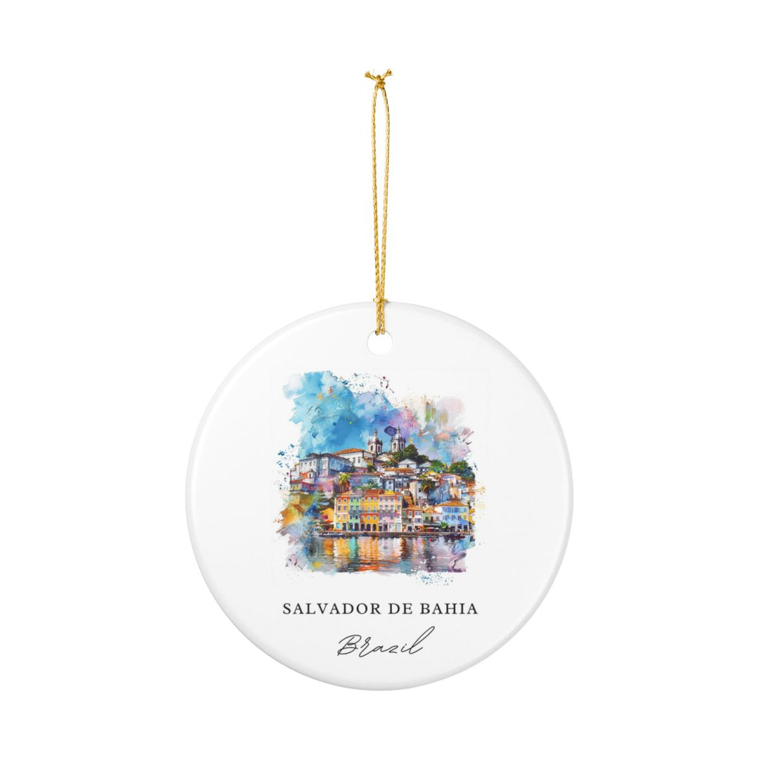 Salvador DE Bahia Ornament: Unique Salvador DE Bahia Souvenir, Salvador DE Bahia Xmas Decor, and Authentic Salvador DE Bahia Gift