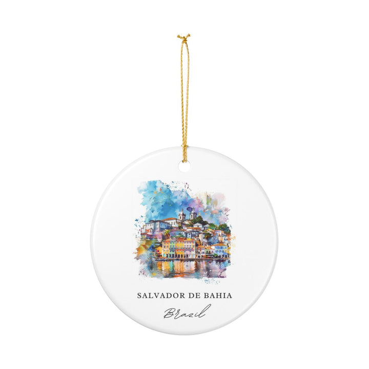 Salvador DE Bahia Ornament: Unique Salvador DE Bahia Souvenir, Salvador DE Bahia Xmas Decor, and Authentic Salvador DE Bahia Gift
