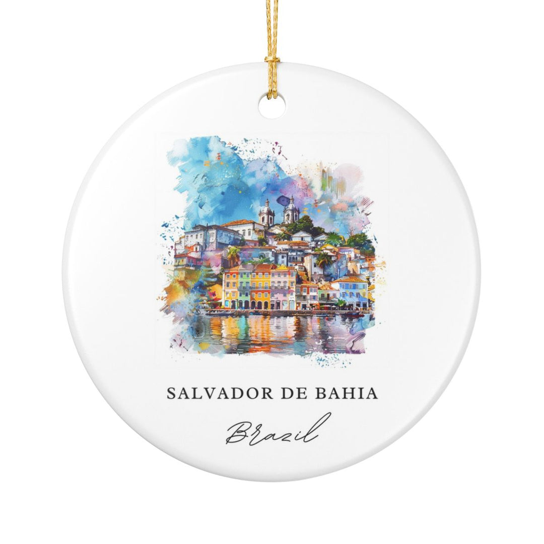 Salvador DE Bahia Ornament: Unique Salvador DE Bahia Souvenir, Salvador DE Bahia Xmas Decor, and Authentic Salvador DE Bahia Gift