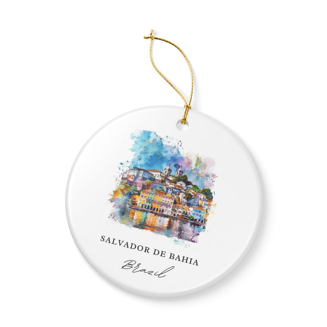Salvador DE Bahia Ornament: Unique Salvador DE Bahia Souvenir, Salvador DE Bahia Xmas Decor, and Authentic Salvador DE Bahia Gift