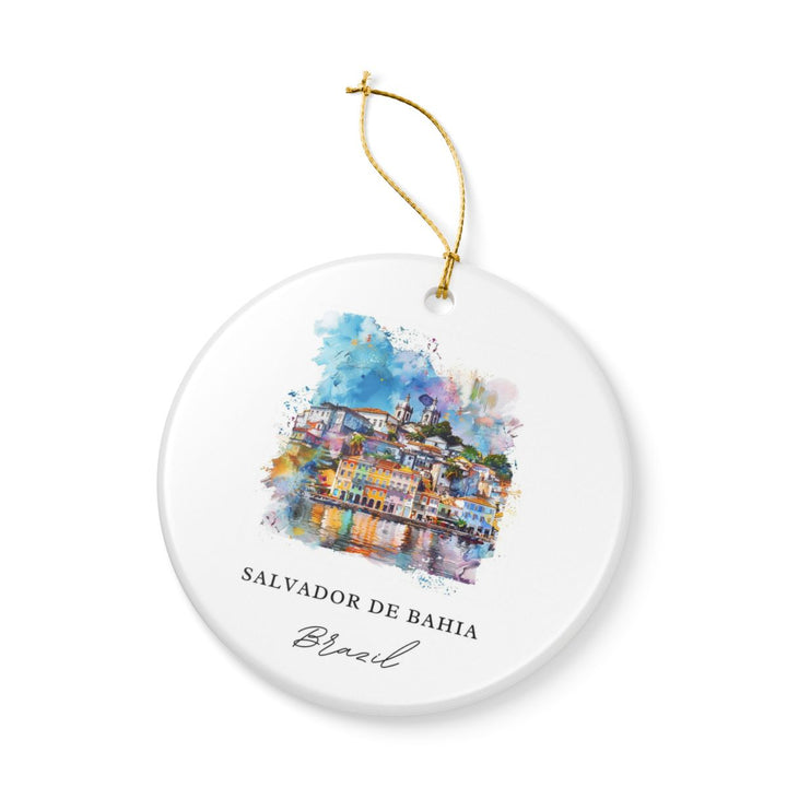 Salvador DE Bahia Ornament: Unique Salvador DE Bahia Souvenir, Salvador DE Bahia Xmas Decor, and Authentic Salvador DE Bahia Gift