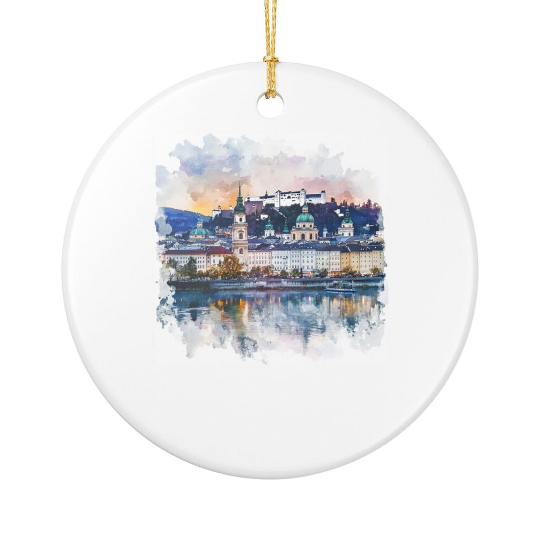 Salzburg Austria Ornament: Unique Salzburg Souvenir, Salzburg Austria Xmas Decor, and Authentic Salzburg Gift