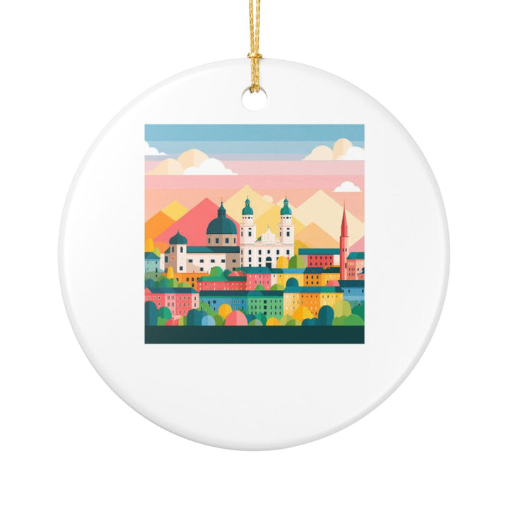 Salzburg Austria Ornament: Unique Salzburg Souvenir, Salzburg Austria Xmas Decor, and Authentic Salzburg Gift