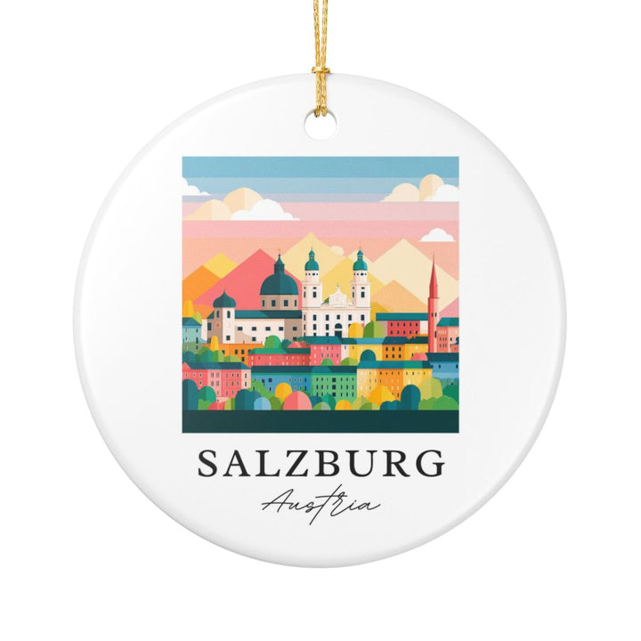 Salzburg Austria Ornament: Unique Salzburg Souvenir, Salzburg Austria Xmas Decor, and Authentic Salzburg Gift