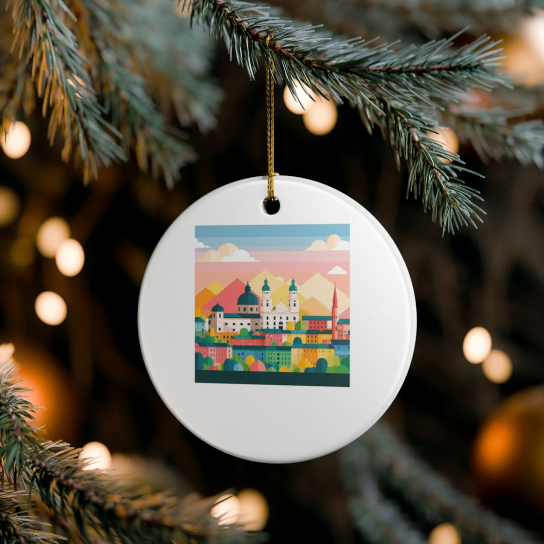 Salzburg Austria Ornament: Unique Salzburg Souvenir, Salzburg Austria Xmas Decor, and Authentic Salzburg Gift