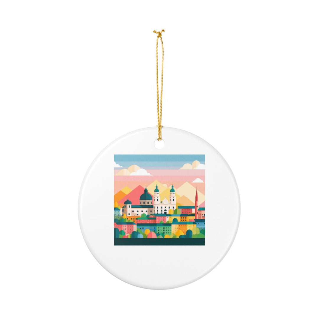 Salzburg Austria Ornament: Unique Salzburg Souvenir, Salzburg Austria Xmas Decor, and Authentic Salzburg Gift