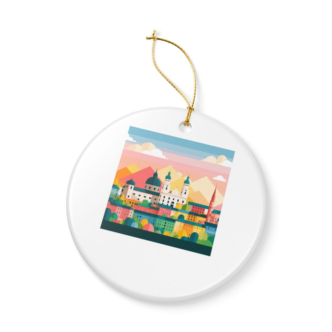 Salzburg Austria Ornament: Unique Salzburg Souvenir, Salzburg Austria Xmas Decor, and Authentic Salzburg Gift