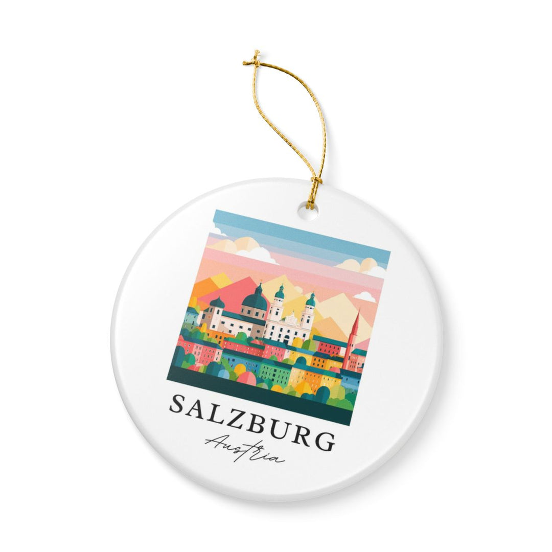 Salzburg Austria Ornament: Unique Salzburg Souvenir, Salzburg Austria Xmas Decor, and Authentic Salzburg Gift